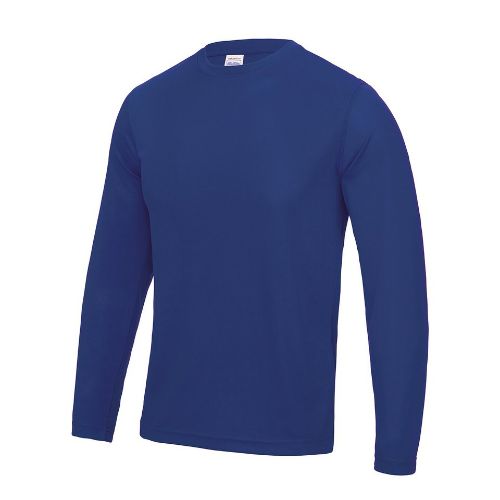 Awdis Just Cool Long Sleeve Cool T Royal Blue